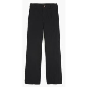 J Crew Black Lizzie Pant Patch Pocket Wide Leg Trousers Chino Petite 29P NWT